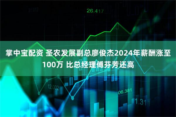 掌中宝配资 圣农发展副总廖俊杰2024年薪酬涨至100万 比总经理傅芬芳还高