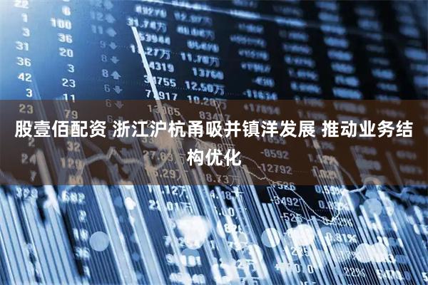 股壹佰配资 浙江沪杭甬吸并镇洋发展 推动业务结构优化